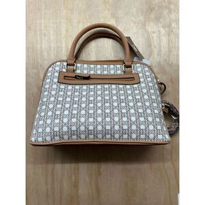 GIANI BERNINI Signature Brown Ombre Dome Medium Satchel W/ Strap NWTs $99